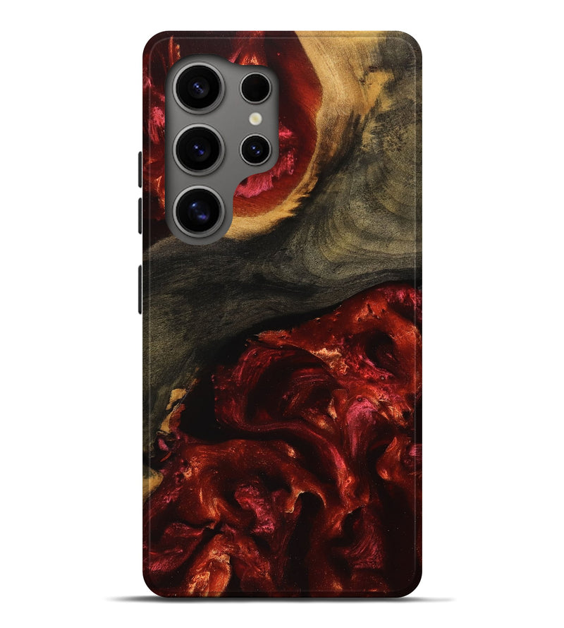 Galaxy S25 Ultra Wood Live Edge Phone Case - Kora (Red, 747570)