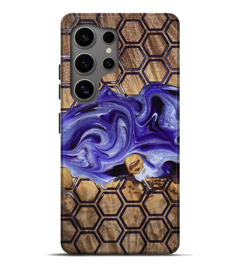 Galaxy S25 Ultra Wood Live Edge Phone Case - Misty (Pattern, 747582)