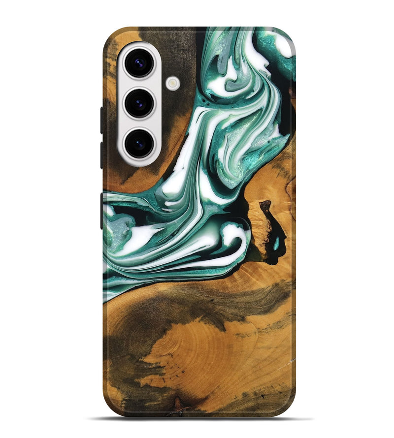 Galaxy S25 Plus Wood Live Edge Phone Case - Lular (Green, 747584)