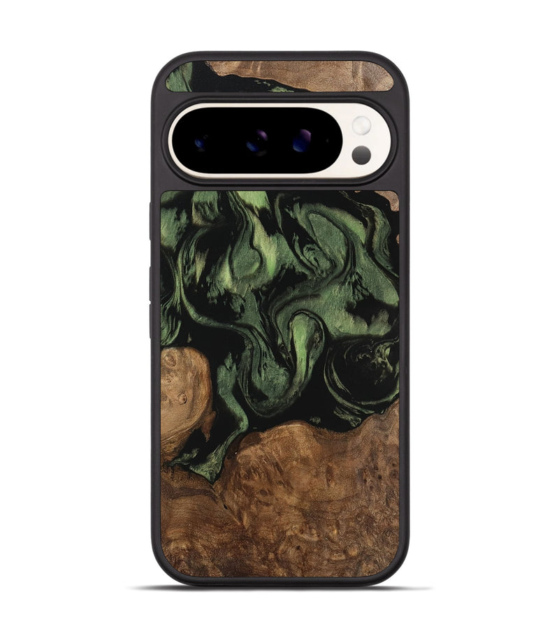 Pixel 9 Wood Phone Case - Frida (Green, 747637)