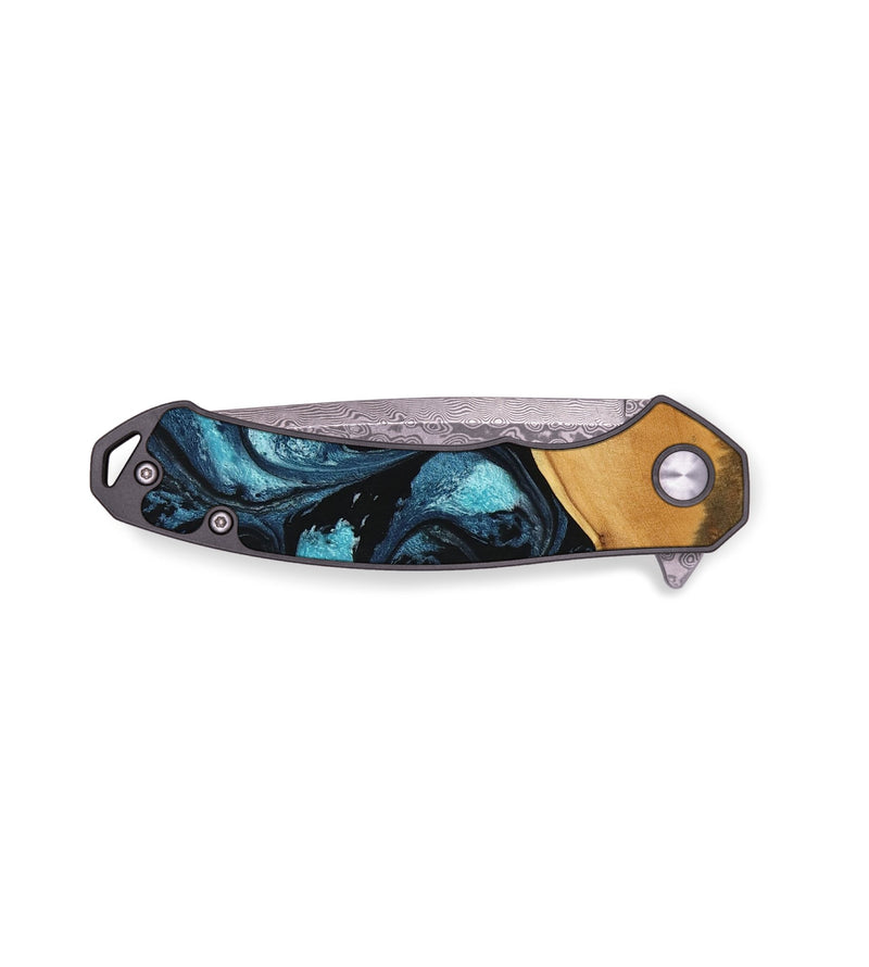 EDC Wood Pocket Knife - Verda (Blue, 747740)
