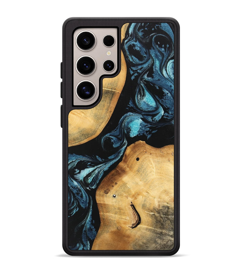 Galaxy S25 Ultra Wood Phone Case - Armani (Blue, 747748)