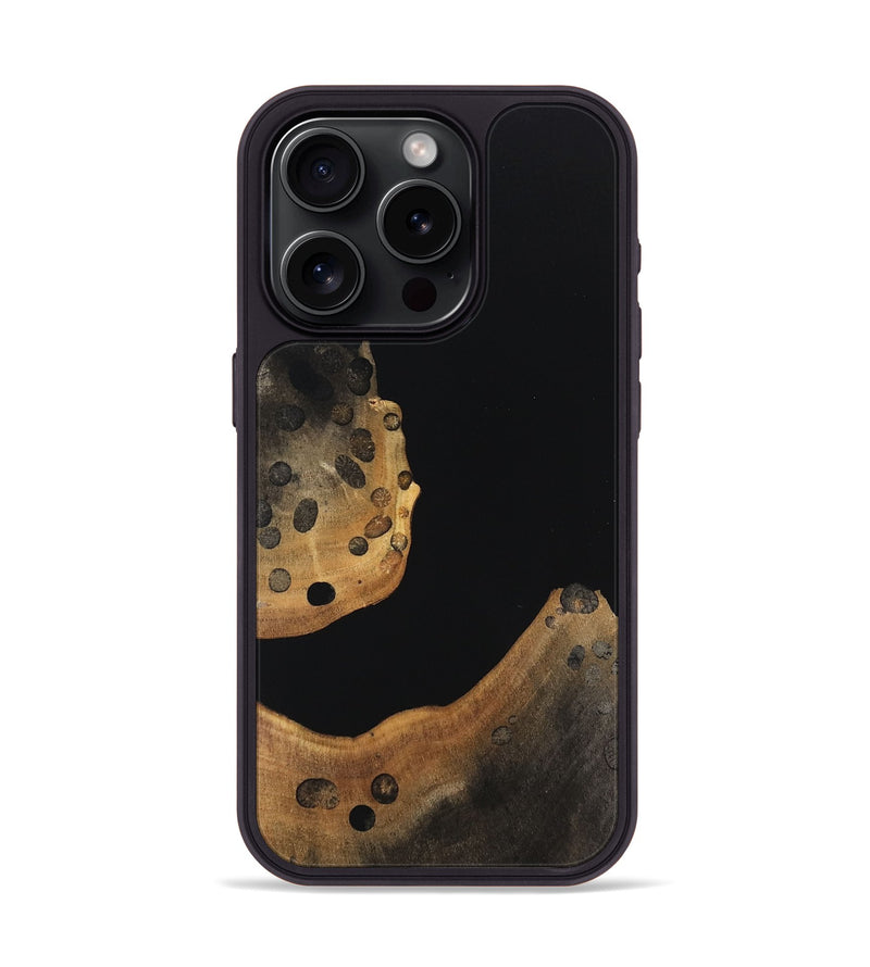 iPhone 15 Pro Wood Phone Case - Kip (Wood Burl, 747777)