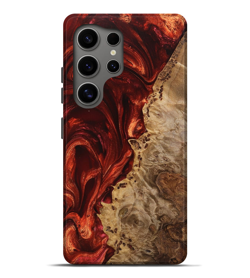 Galaxy S25 Ultra Wood Live Edge Phone Case - Antonia (Red, 747811)
