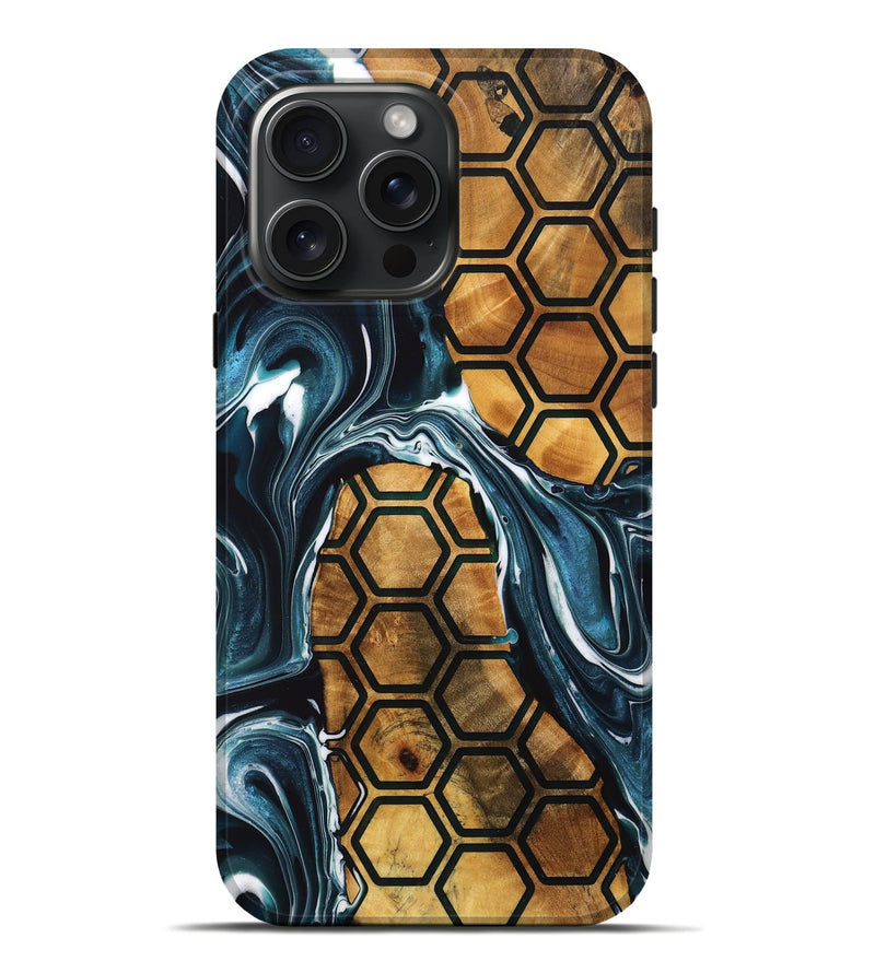 iPhone 16 Pro Max Wood Live Edge Phone Case - Melisa (Pattern, 747813)