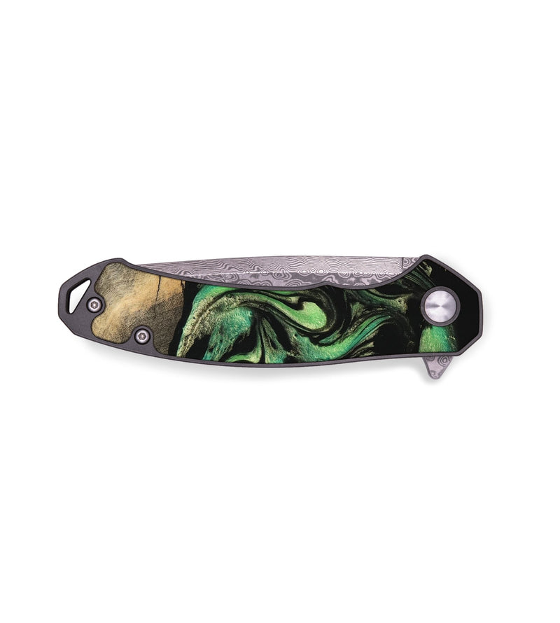 EDC Wood Pocket Knife - Khalani (Green, 747871)