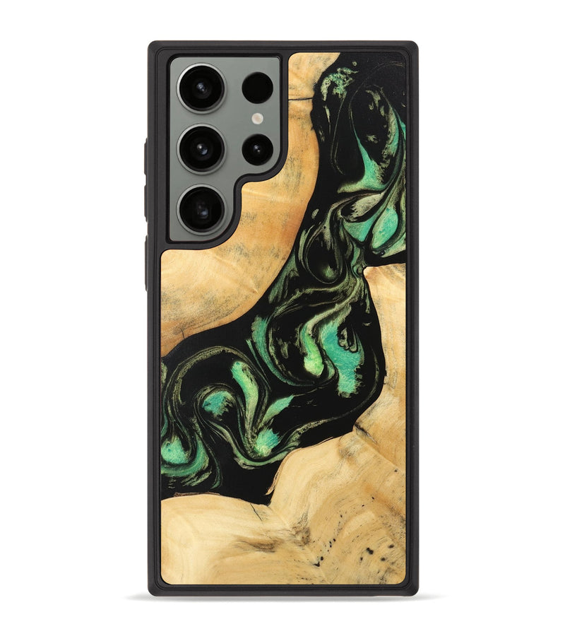 Galaxy S23 Ultra Wood Phone Case - Estell (Green, 747914)