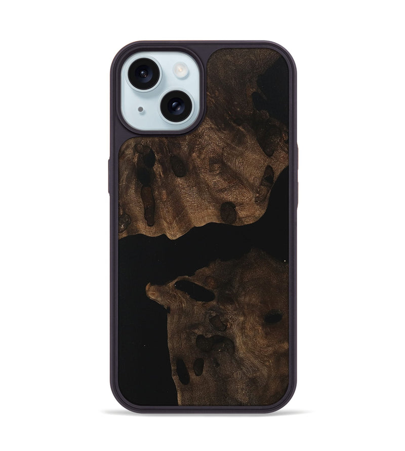 iPhone 15 Wood Phone Case - Colette (Wood Burl, 748004)