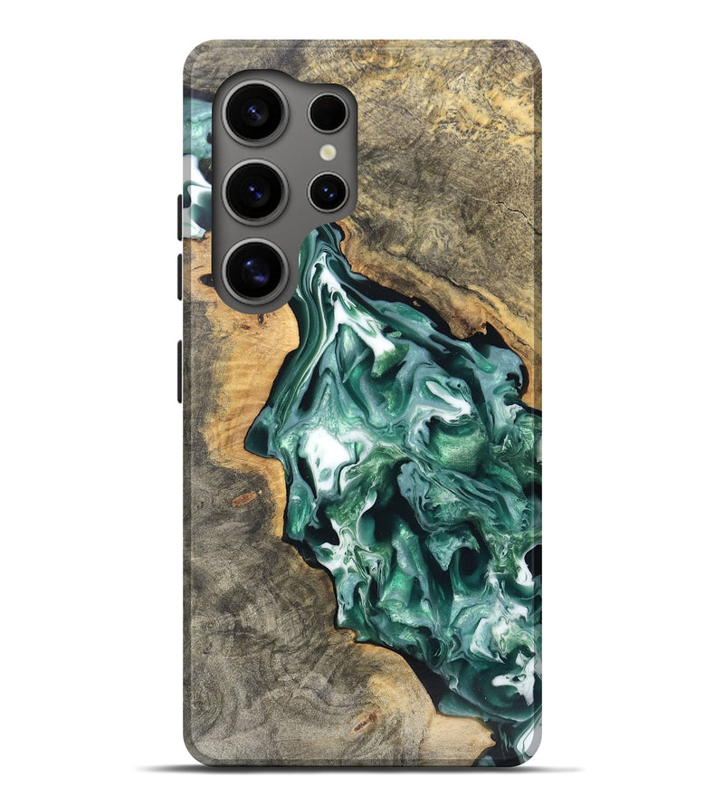 Galaxy S25 Ultra Wood Live Edge Phone Case - Ralph (Green, 748107)