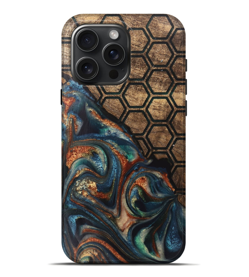 iPhone 16 Pro Max Wood Live Edge Phone Case - Ester (Pattern, 748115)