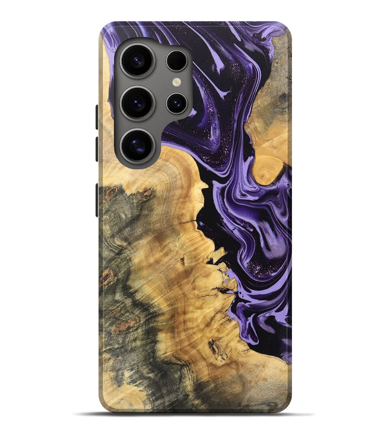 Galaxy S25 Ultra Wood Live Edge Phone Case - Rogelio (Purple, 748116)