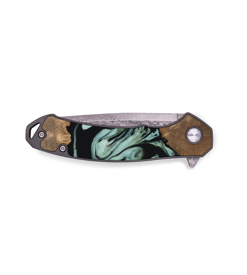 EDC Wood Pocket Knife - Xyla (Green, 748431)