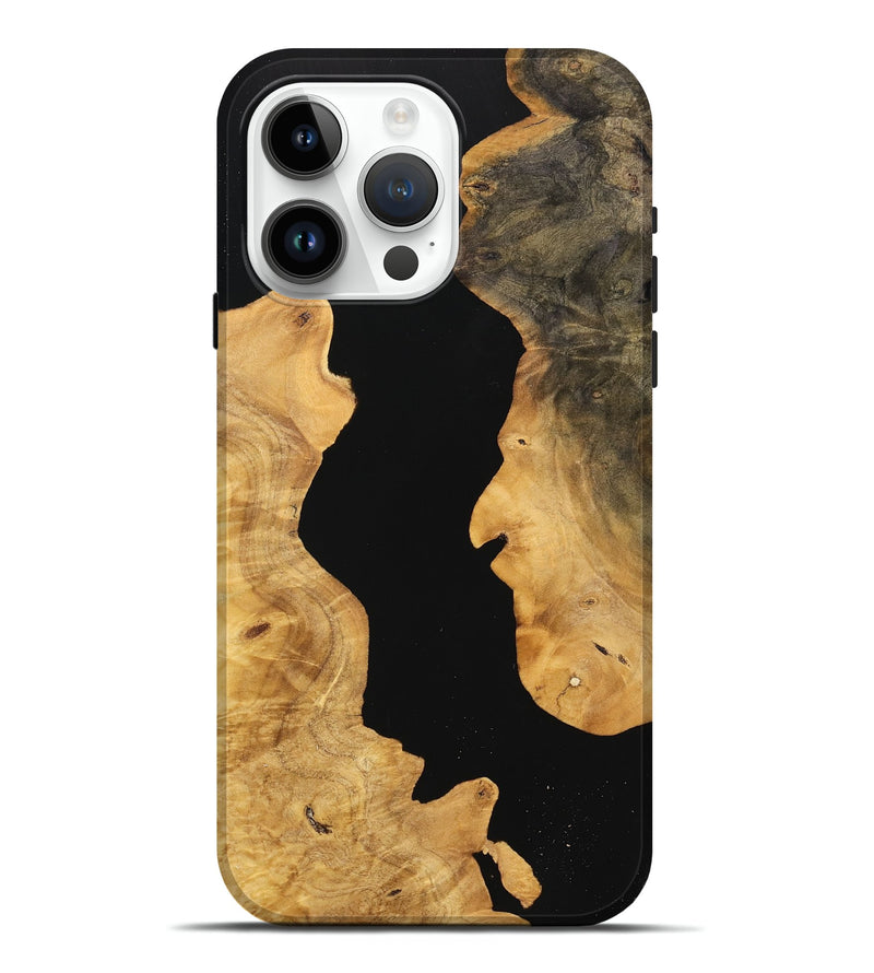 iPhone 15 Pro Max Wood Live Edge Phone Case - Tamia (Wood Burl, 748651)