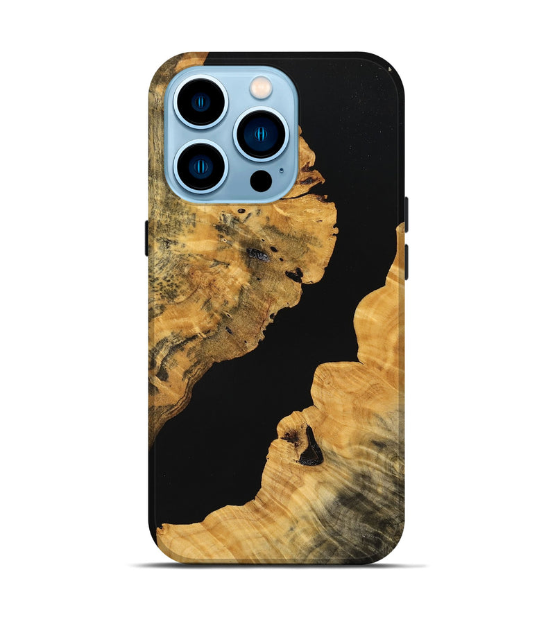 iPhone 14 Pro Wood Live Edge Phone Case - Dixie (Wood Burl, 748656)