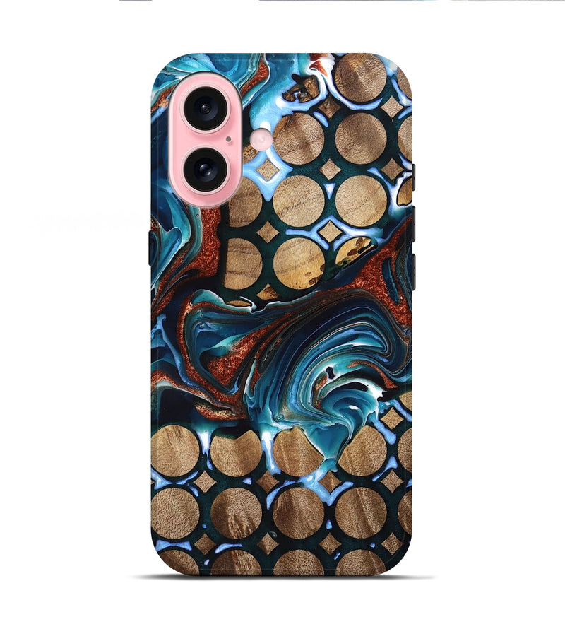 iPhone 16 Wood Live Edge Phone Case - Deann (Pattern, 748665)