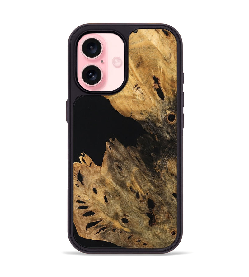 iPhone 16 Wood Phone Case - Hana (Wood Burl, 748837)
