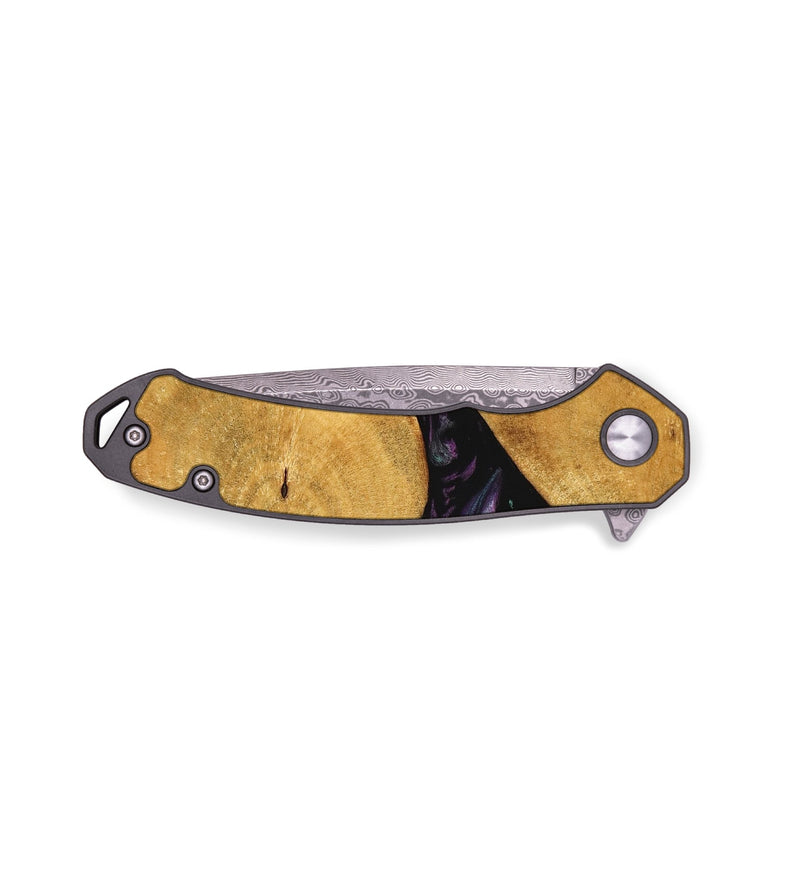 EDC Wood Pocket Knife - Kyle (Purple, 748854)