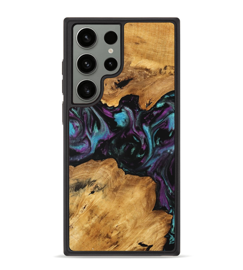 Galaxy S23 Ultra Wood Phone Case - Traci (Purple, 748866)