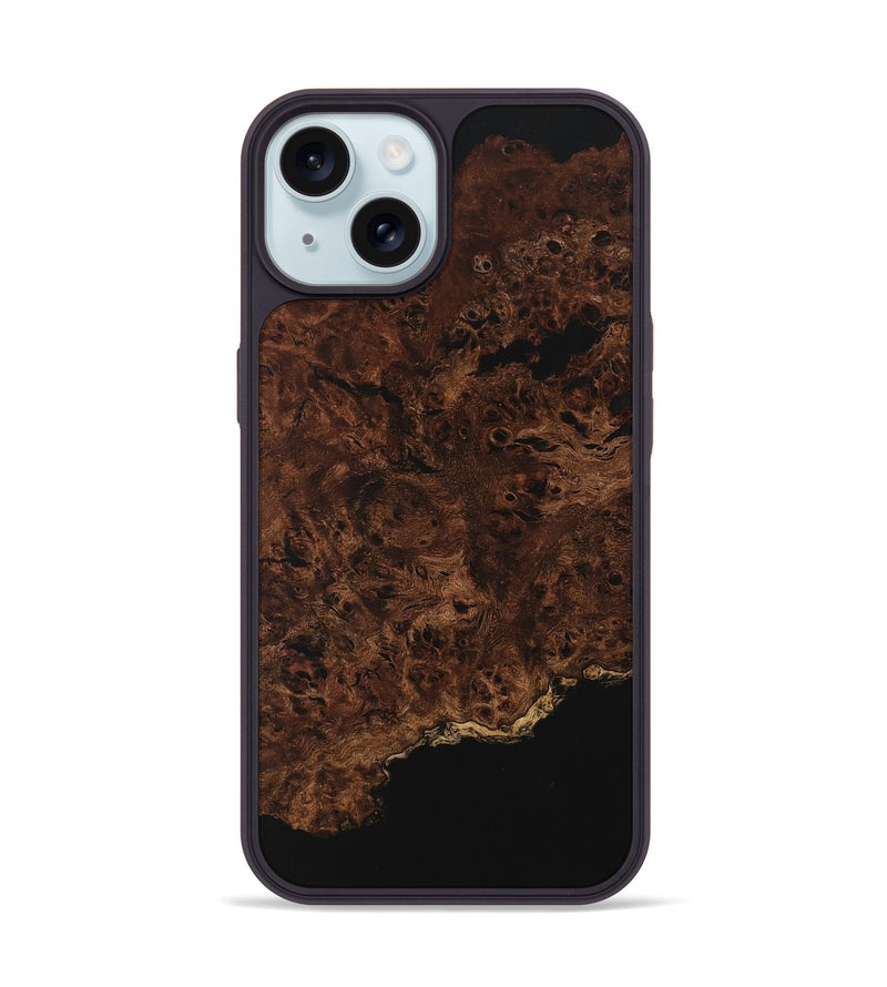 iPhone 15 Wood Phone Case - Delois (Wood Burl, 748882)