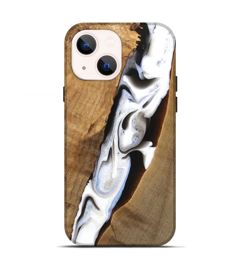 iPhone 13 Wood Live Edge Phone Case - Walton (Black & White, 748918)