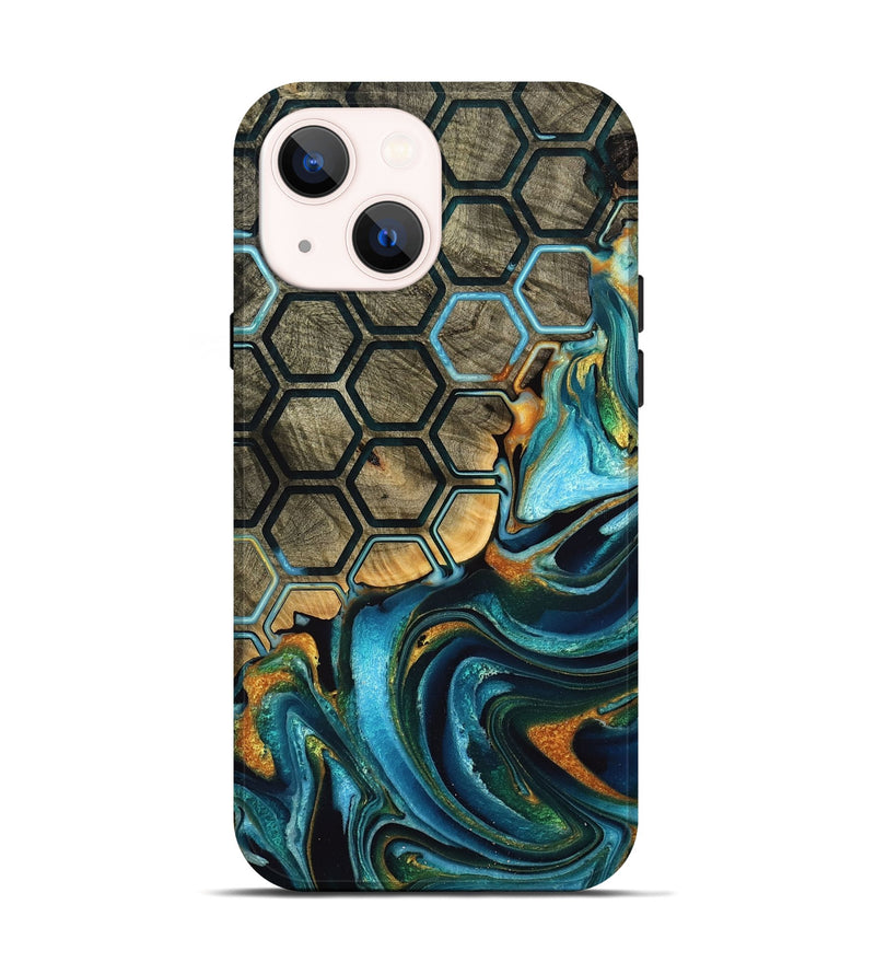 iPhone 14 Wood Live Edge Phone Case - Felecia (Pattern, 748920)