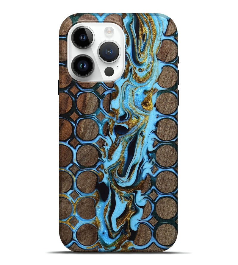 iPhone 15 Pro Max Wood Live Edge Phone Case - May (Pattern, 748922)