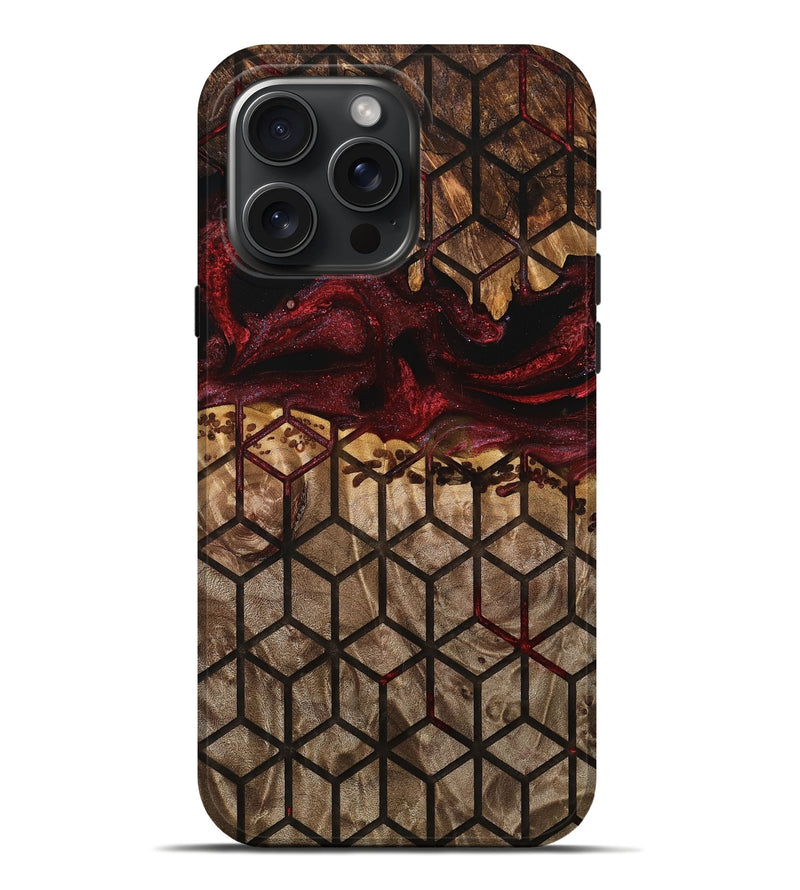 iPhone 16 Pro Max Wood Live Edge Phone Case - Artie (Pattern, 748923)