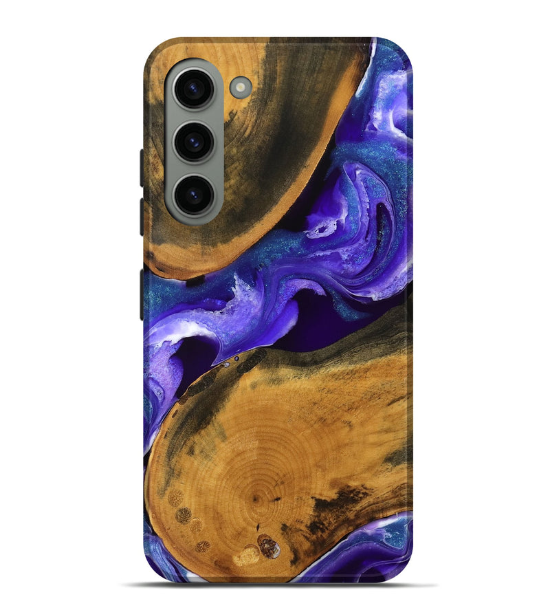 Galaxy S23 Plus Wood Live Edge Phone Case - Arline (Purple, 748927)