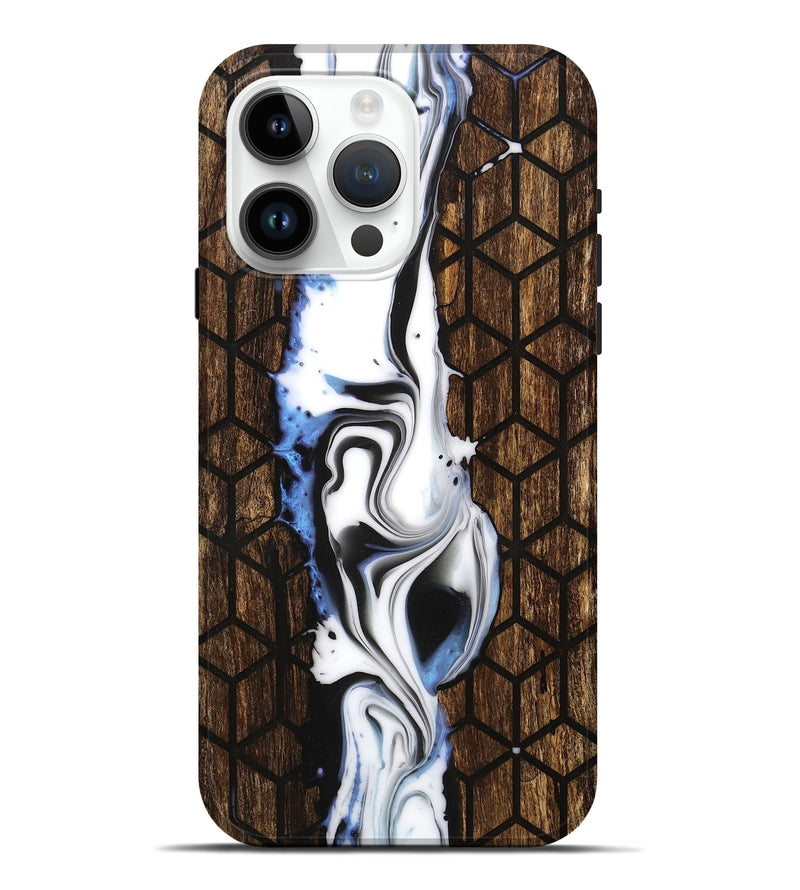 iPhone 15 Pro Max Wood Live Edge Phone Case - Marin (Pattern, 748974)