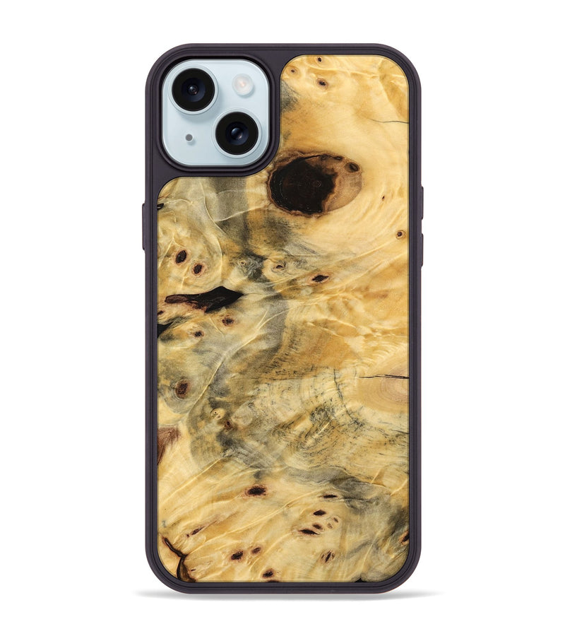 iPhone 15 Plus Wood Phone Case - Amora (Wood Burl, 749052)