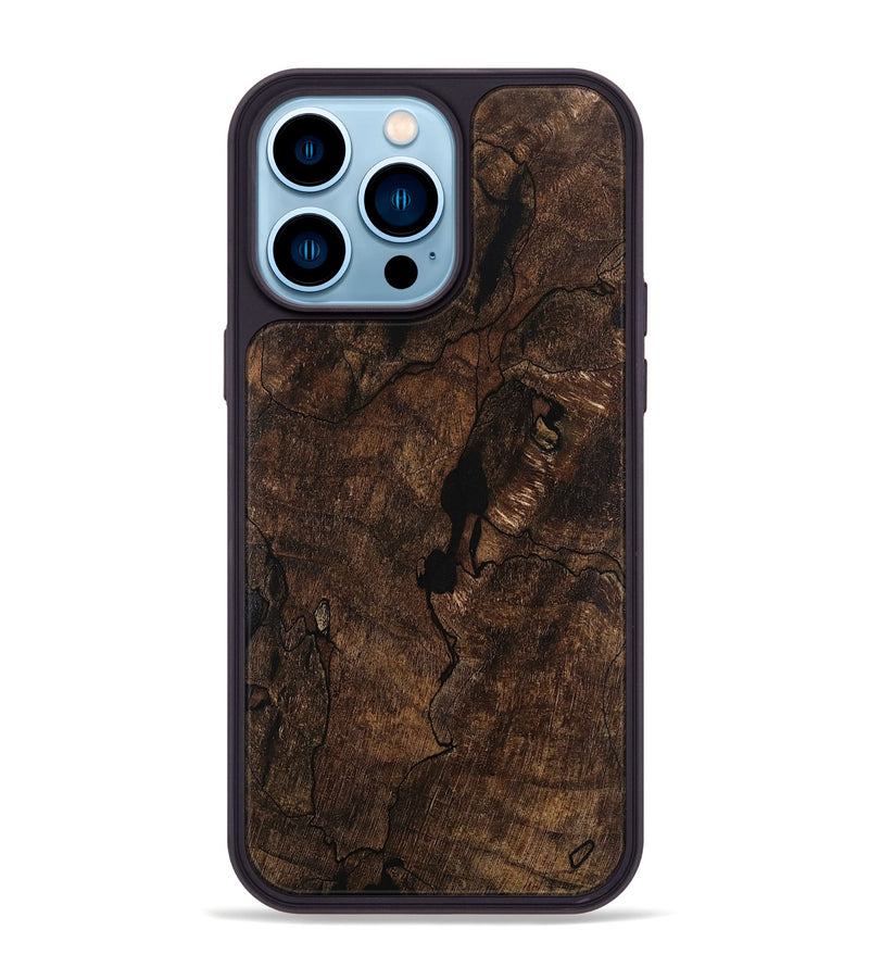 iPhone 14 Pro Max Wood Phone Case - Trevin (Wood Burl, 749108)