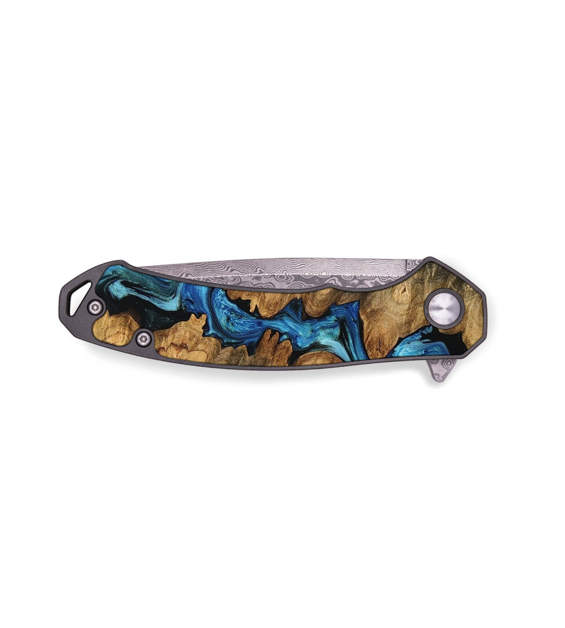 EDC Wood Pocket Knife - Deidre (Blue, 749187)