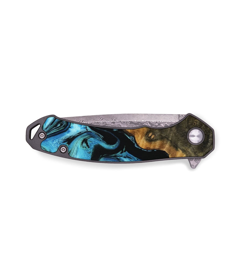 EDC Wood Pocket Knife - Dino (Blue, 749194)