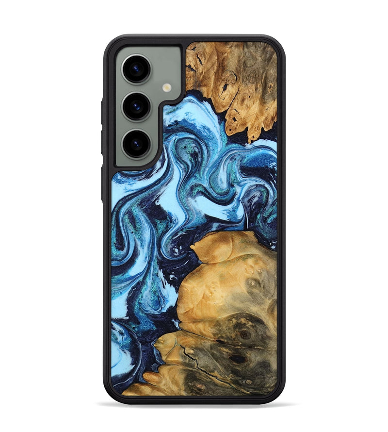 Galaxy S24 Plus Wood Phone Case - Luvenia (Blue, 749294)