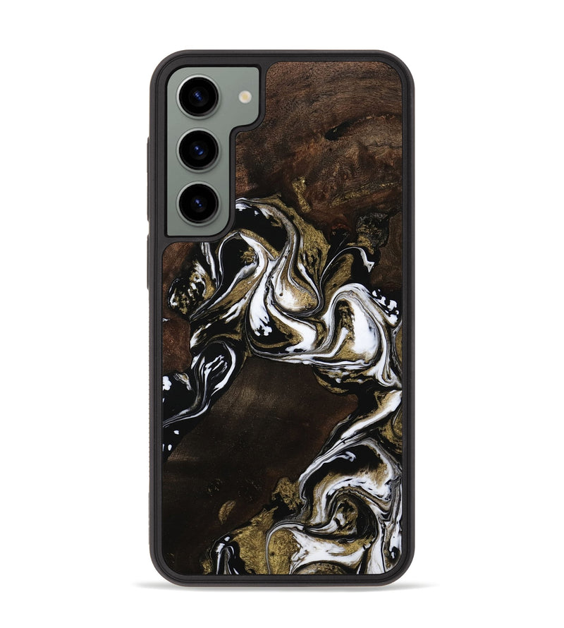Galaxy S23 Plus Wood Phone Case - Cannon (Black & White, 749316)