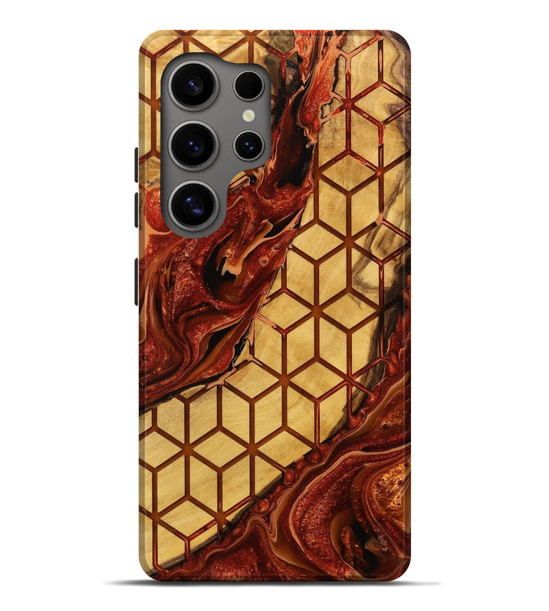 Galaxy S25 Ultra Wood Live Edge Phone Case - Lupe (Pattern, 749340)