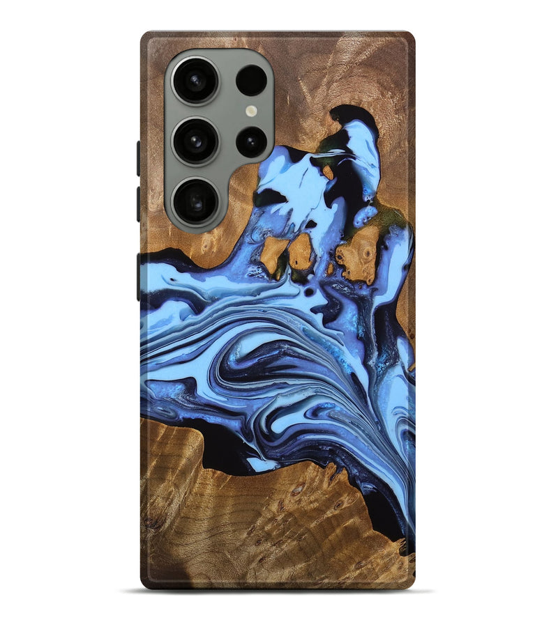 Galaxy S23 Ultra Wood Live Edge Phone Case - Lynn (Blue, 749347)