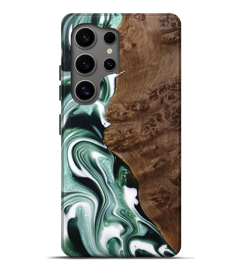 Galaxy S25 Ultra Wood Live Edge Phone Case - Lance (Green, 749350)