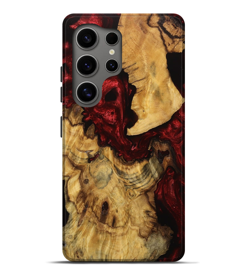 Galaxy S25 Ultra Wood Live Edge Phone Case - Judith (Red, 749360)