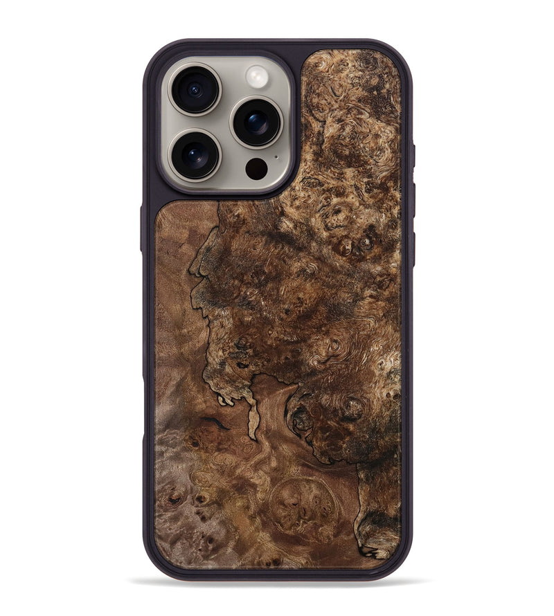 iPhone 16 Pro Max Wood Phone Case - Dorris (Wood Burl, 749439)