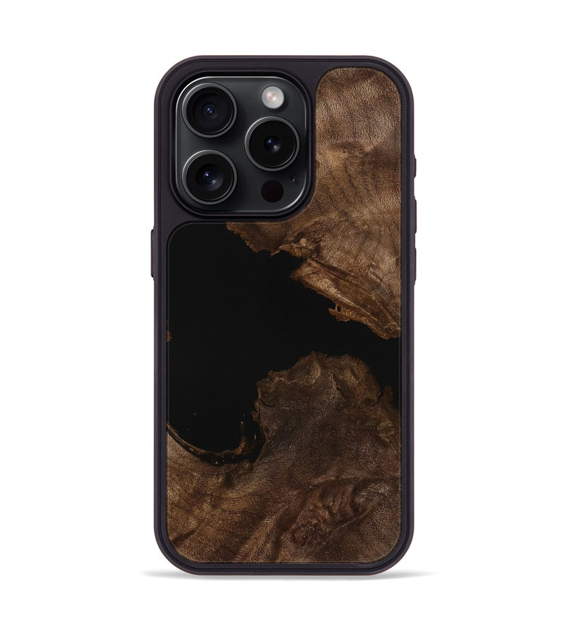 iPhone 15 Pro Wood Phone Case - Raven (Wood Burl, 749672)
