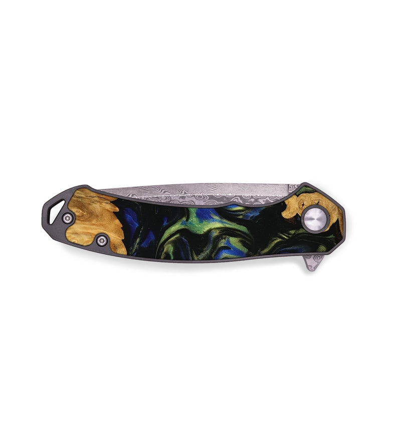 EDC Wood Pocket Knife - Anjali (Green, 749675)