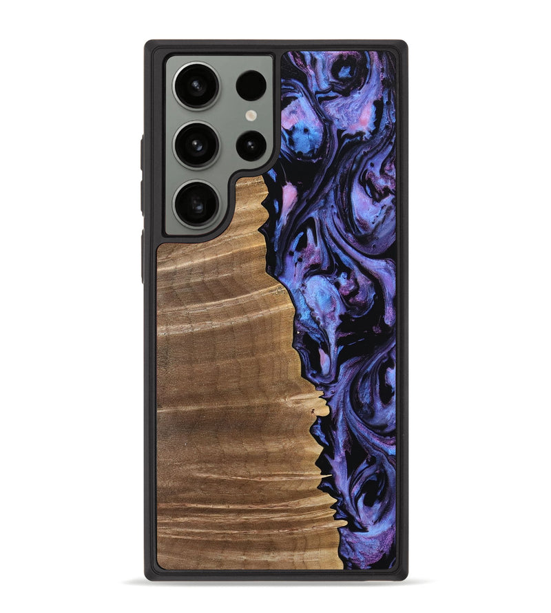 Galaxy S23 Ultra Wood Phone Case - Kia (Purple, 749695)