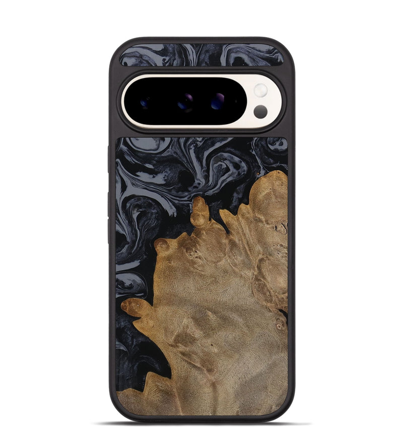 Pixel 9 Wood Phone Case - Fatima (Black & White, 749861)