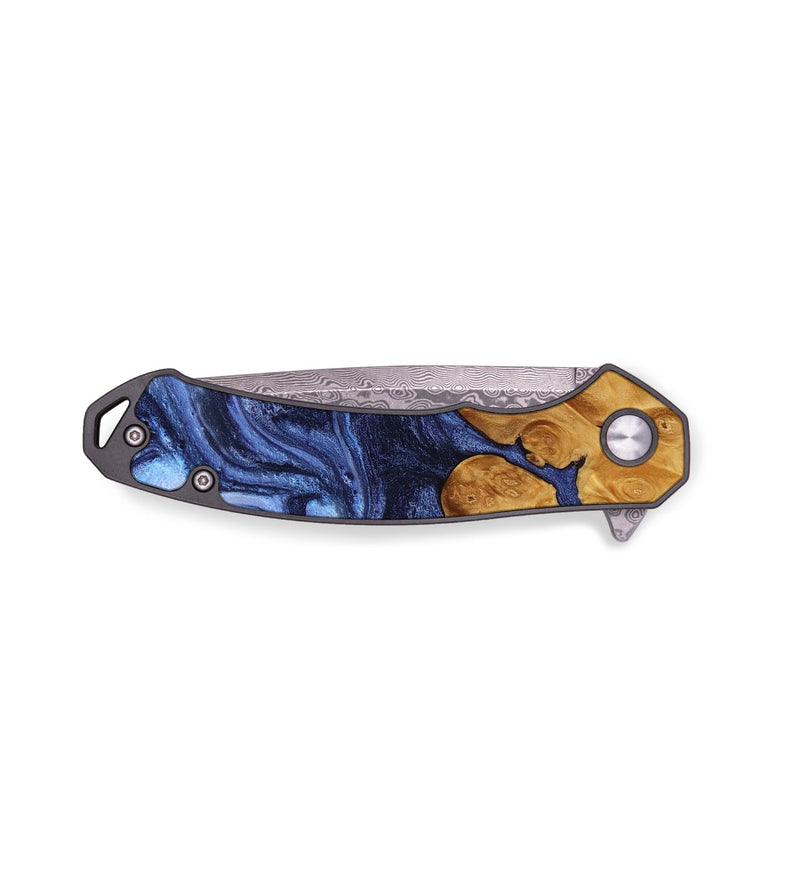 EDC Wood Pocket Knife - Katlyn (Blue, 749863)