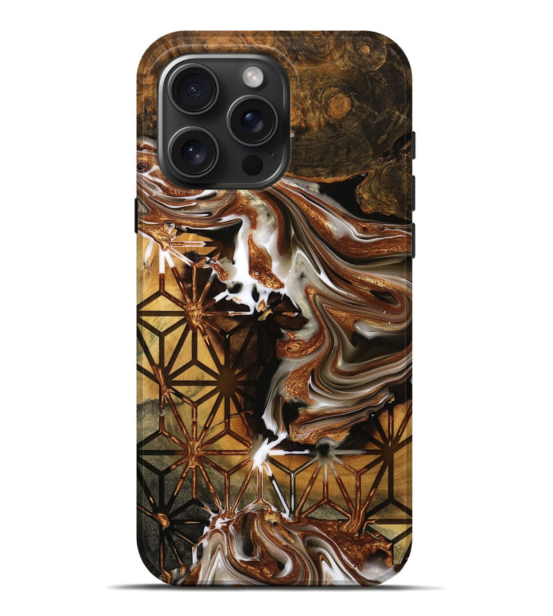 iPhone 16 Pro Max Wood Live Edge Phone Case - India (Pattern, 749921)