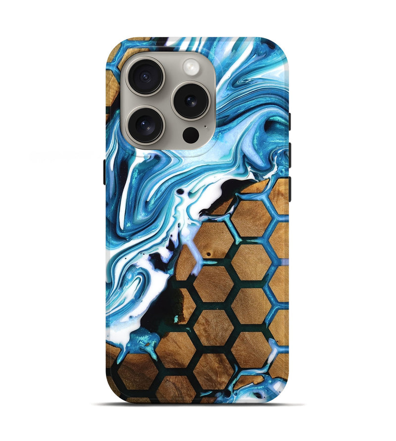 iPhone 16 Pro Wood Live Edge Phone Case - Kannon (Pattern, 749930)