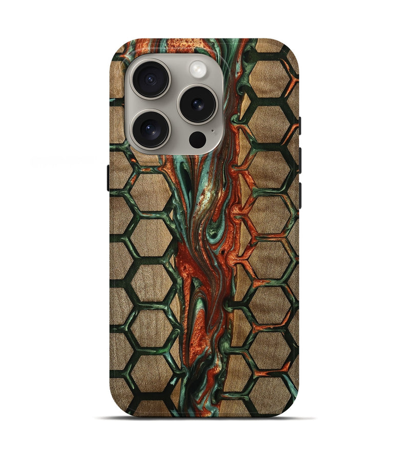 iPhone 16 Pro Wood Live Edge Phone Case - Aryan (Pattern, 749941)