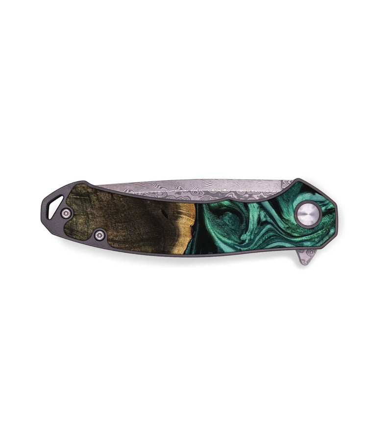 EDC Wood Pocket Knife - Emmie (Green, 749983)