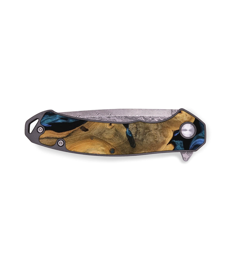 EDC Wood Pocket Knife - Joshua (Blue, 750045)
